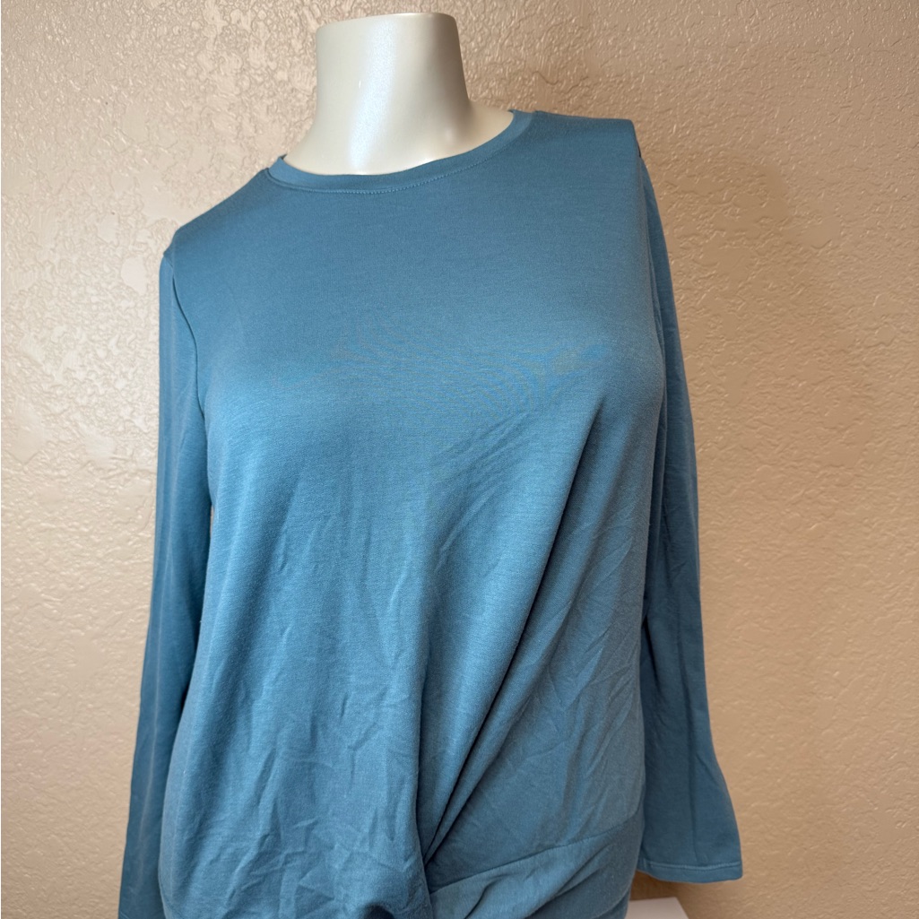 Maurices 24/7 Teal Long Sleeve Top